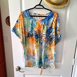 Alia summer tropical print t-shirt size 2x